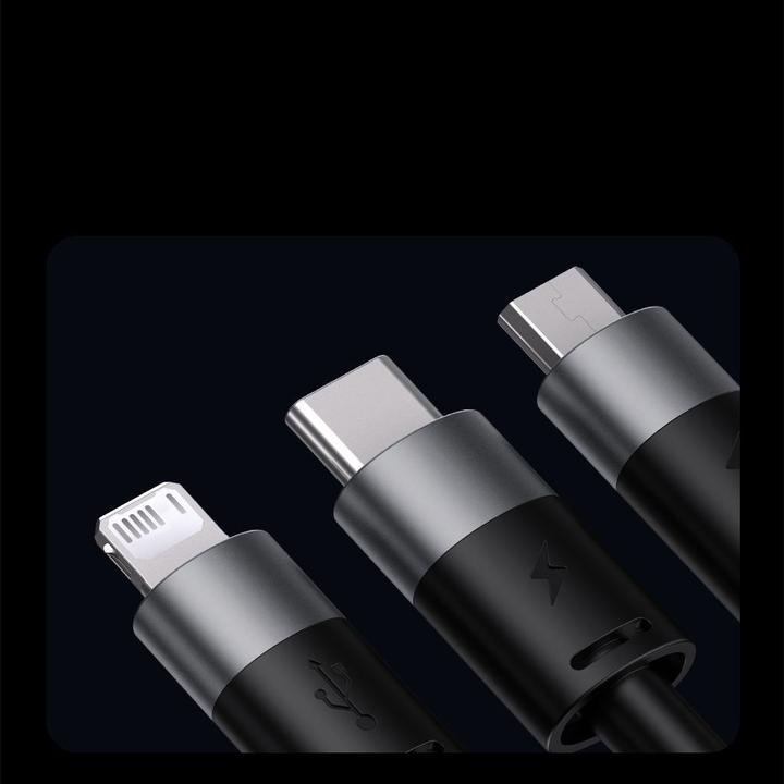 Actual product image Baseus 3in1 charging cable (1.20 m, USB 3.2 Gen 1)