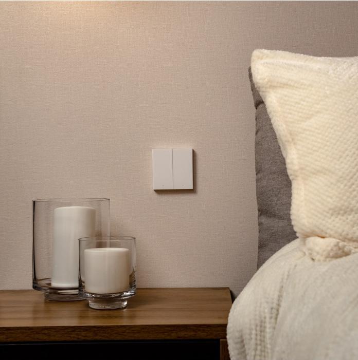 Image du produit Xiaomi Interrupteur mural intelligent H1 Blanc avec neutre, double rocker (Zigbee)