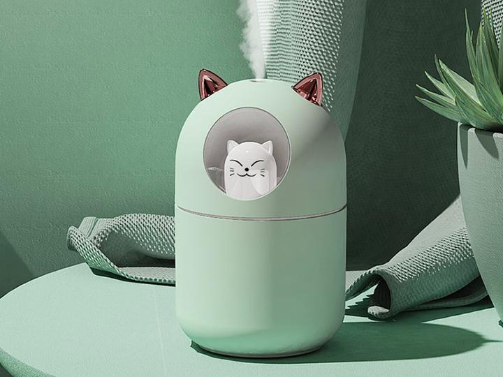 Immagine prodotto VR Shinecon Umidificatore a luce notturna, modello H2O acqua di gatto verde