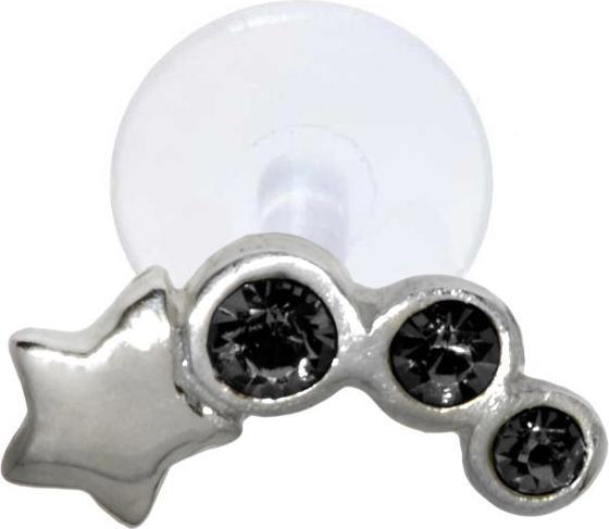 Produktbild Bijouteria Ohrpiercing (Bioplast, Kristall, Silber 925)
