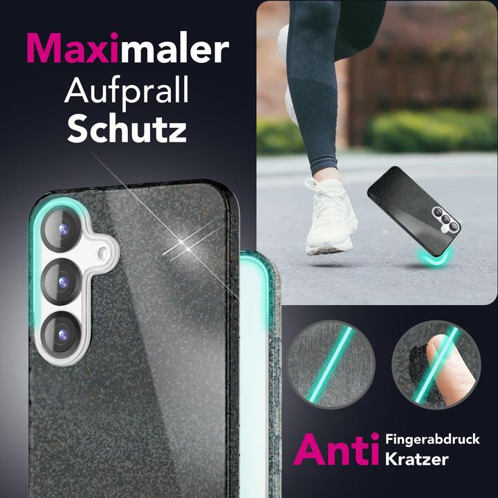 Image du produit Nalia ShinePop - Stabile Glänzende Glitzer Hülle - Glamour Glitter Cover (Samsung Galaxy S25)