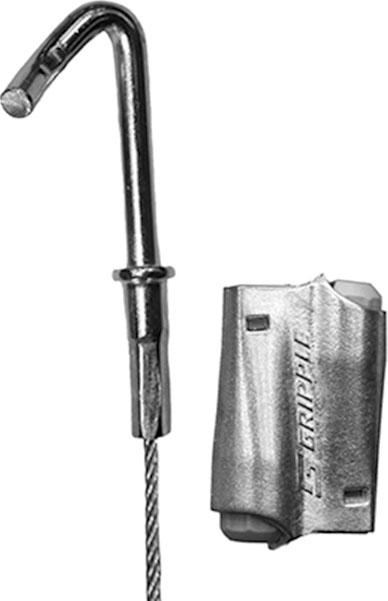 Actual product image Niedax Gripple with trapeze hook GAT-2/3 EXP ** and express fastener GAT-2/3 EXP (Cable hole, 2500 cm)