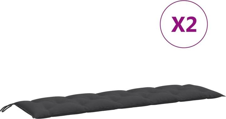 Produktbild VidaXL Gartenbank-Auflagen 2 Stk. Stoff (180 x 50 x 7 cm)
