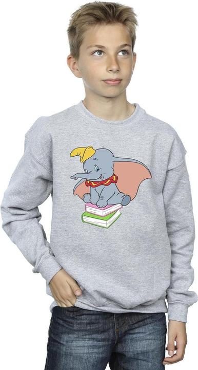 Immagine prodotto Disney Dumbo Sitting On Books Felpa Ragazzi (140, 146)
