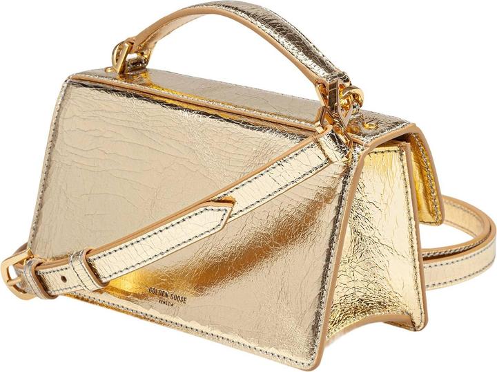 Produktbild Golden Goose venezia small handbag in gold color leather
