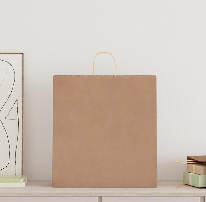 Image du produit VidaXL Sacs en papier kraft 250 pcs. avec anse Marron 45x17x48 cm Sac en papier (Pochette cadeau, 250 x)