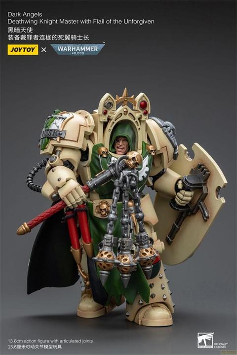 Produktbild Joy Toy Warhammer 40k Actionfigur 1/18 Dark Angels Deathwing Knight Master with Flail of the Unforgiven 12 c
