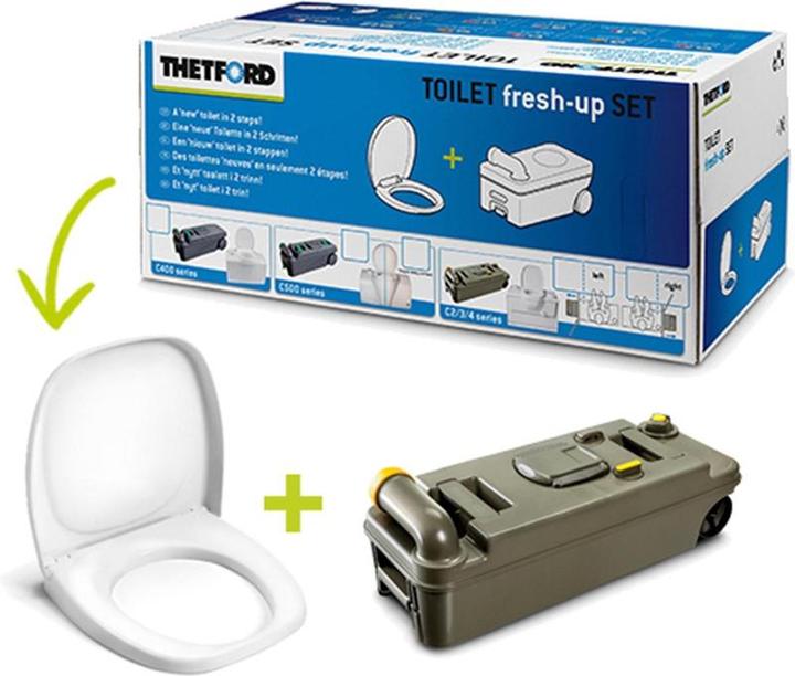 Image du produit Thetford Kit de traitement des toilettes Fresh up Set C-2,3,4 Version gauche