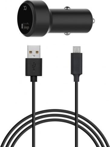 Xqisit Car Charger 2.4A Single USB+Mic. USB