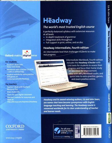 Produktbild New Headway Intermediate Workbook with Key & iChecker CD-ROM Pack (Englisch, Soars Liz, Soars John, 2012)