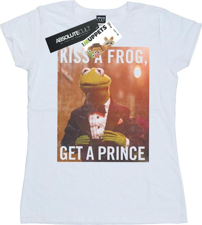 Actual product image Disney Womens/Ladies The Muppets Kiss A Frog Get A Prince Cotton T-Shirt (XXL)