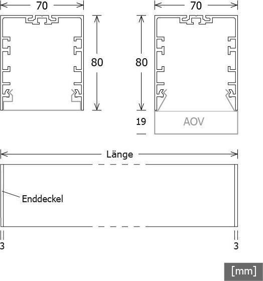 Produktbild LTS ML-A 070.1140.08 AOB WS Monoline (3300 lm)