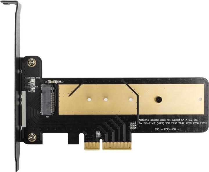 Actual product image Akasa M.2 X4 PCI-E 3.0 adapter card