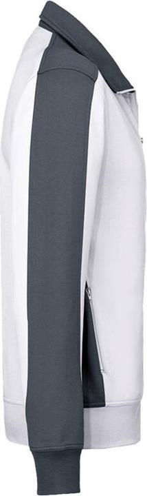 Actual product image Hakro Sweatjacket Contrast Perf white/anthracite Gr.3XL (3XL)