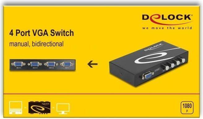 Produktbild Delock 4Port VGA Switchbox