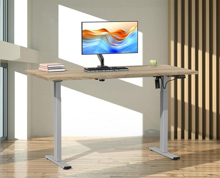 Produktbild VCM Schreibtisch verstellbar Lona 110x80 si (110 x 80 x 120 cm)
