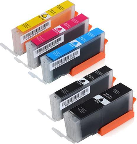 Image du produit Hermex Cartouche d'encre compatible XXL pour Canon PIXMA TS6150 (M, Y, PGBK, C, CF)