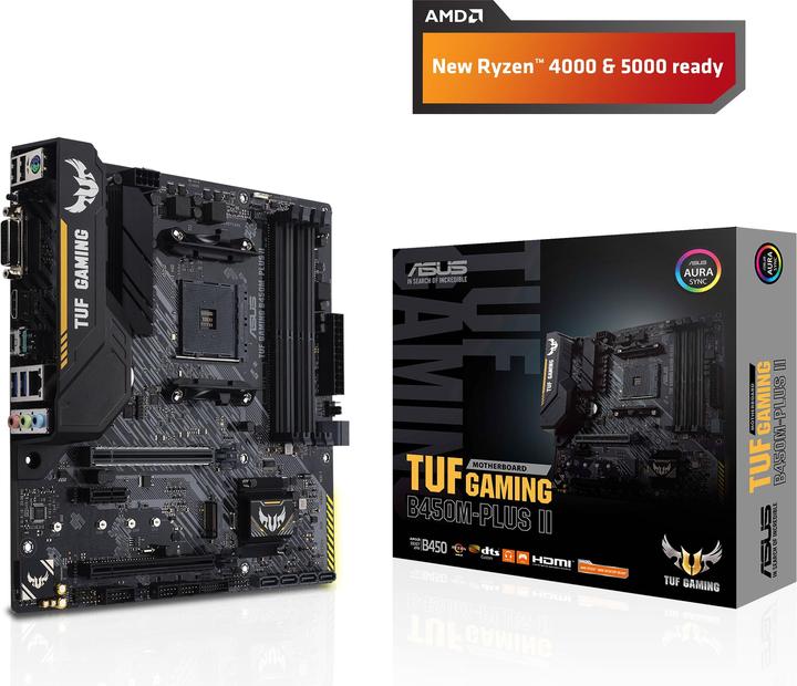 Actual product image ASUS TUF B450M-Plus II Gaming (AM4, AMD B450, mATX)