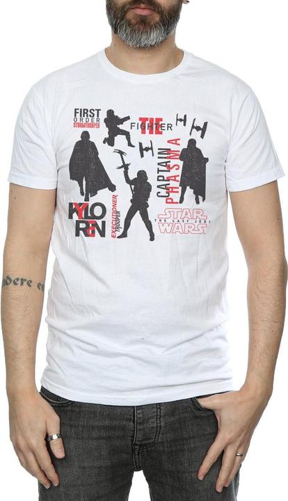 Actual product image Star Wars Mens The Last Jedi First Order Silhouettes T-Shirt (S)