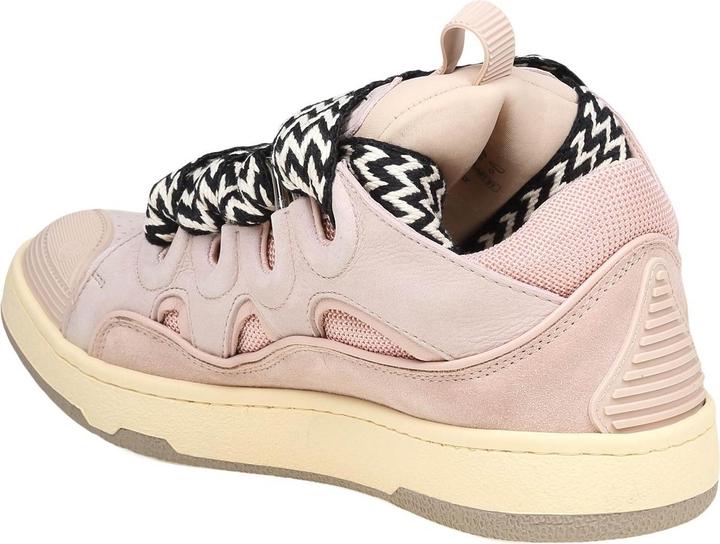 Produktbild Lanvin curb sneakers in white and pink leather (39)