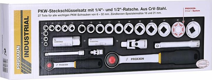 Image du produit Proxxon Jeu de clés à douille (6,3 mm, 12,5 mm)