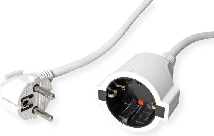 Immagine prodotto Bachmann Cavo di prolunga Schuko, 230VAC, bianco 5m (5 m, CEE 7/7, CEE 7/5)