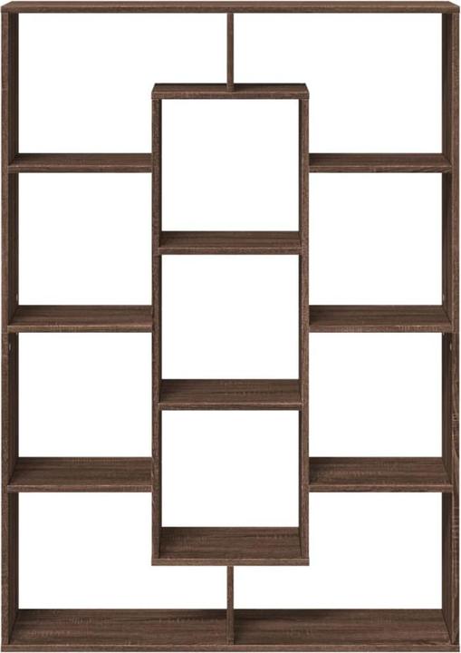 Image du produit VidaXL Bibliothèque Séparation de pièce Étagère murale Étagère sur pied Étagère brune imitation chêne