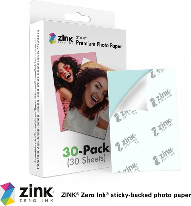 Actual product image Zink Premium (30) (Mint, snap, Snap touch, M230, Zip)