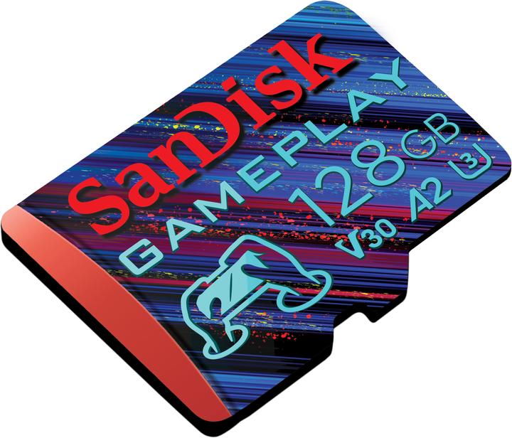 Actual product image SanDisk Gameplay Microsdxc Uhs-I Card (128 GB, microSDXC, U3, UHS-I)
