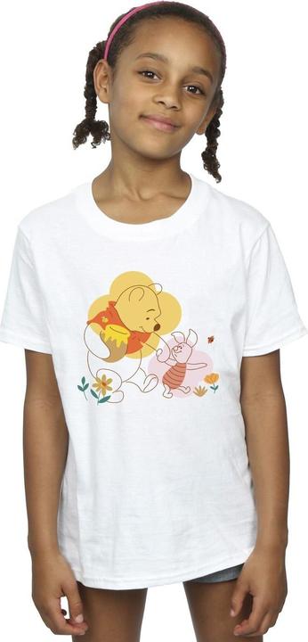 Actual product image Disney Girls Winnie The Pooh Piglet Cotton T-Shirt (140, 146)