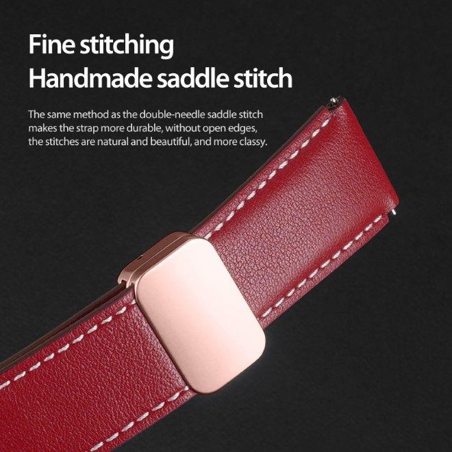 Actual product image Dux Ducis YA Series genuine leather strap (20 mm, Genuine leather, Galaxy Watch6, Gear S2 Classic, Galaxy Watch3 (41mm), Spigot width 20 mm)