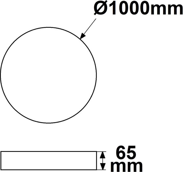 Immagine prodotto Isoled Plafoniera LED UGR<19 2H, bianca, 80W-100W, rotonda, DN1000, ColorSwitch 2700-3000-4000K