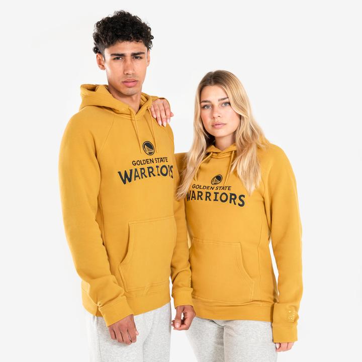 Produktbild Tarmak Damen/Herren Sweatshirt mit Kapuze Golden State Warriors - Hoodie 900 NBA gelb (S)