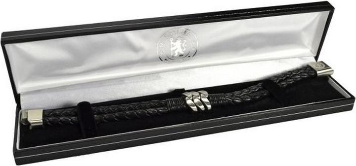 Produktbild Chelsea FC Armband Geflochten (80% Leder, 20% Edelstahl)