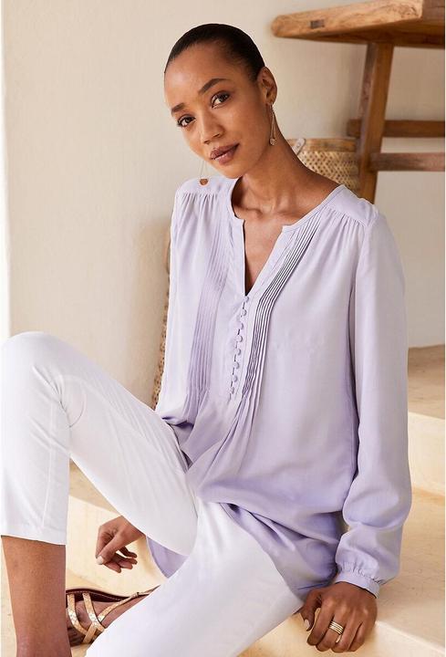 Actual product image Anne Weyburn Straight five-pocket trousers in stretch cotton (38)