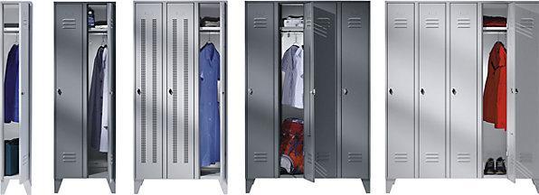 Actual product image Wolf Steel locker with cleated feet, compartments cabinet height (80 cm, 185 cm)