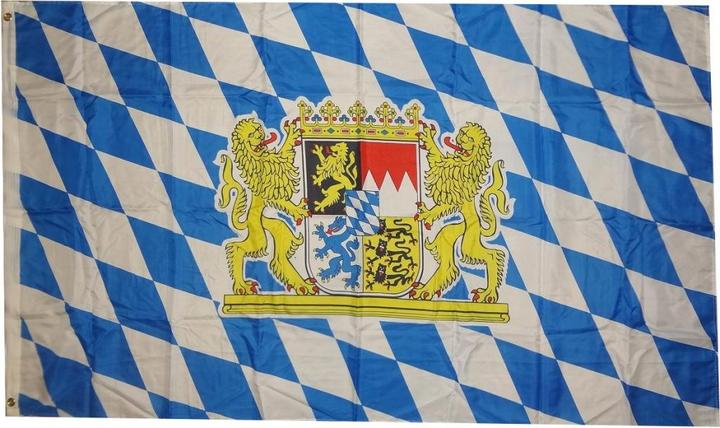 Actual product image trends4cents Flag Bavaria Lion Free State 90 x 150 cm flag with 2 eyelets 100g/m² fabric weight hoisting
