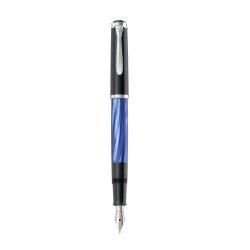 Actual product image Pelikan Fountain pen M205 Blue Marble. F case (Blue marbled, 1 x)