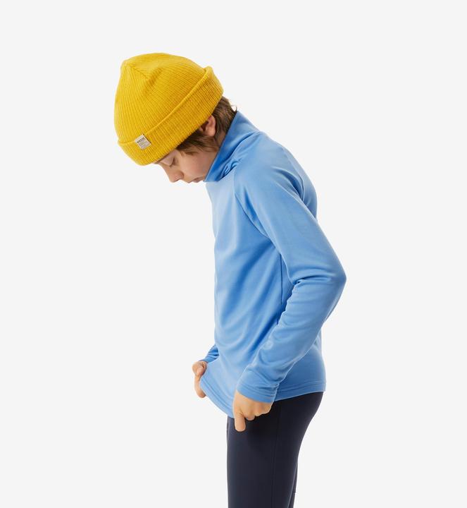 Produktbild Wedze Skiunterwäsche Funktionsshirt Kinder hoher Kragen - BL 500 blau (152)