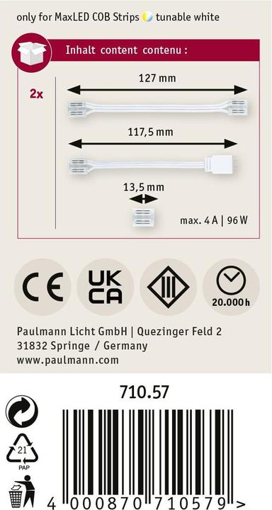 Image du produit Paulmann MaxLED Full-Line COB Connector Set