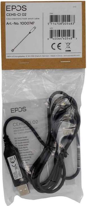 Actual product image EPOS CEHS-CI 02 Electronic Hook Switch Adapter for Headset, VoIP Phone