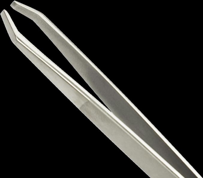 Immagine prodotto Nippes Pinzetta cosmetica angolata in acciaio inox, opaca 709R