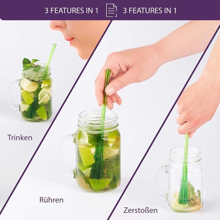 Produktbild Mastrad Cocktail Stössel-Strohhalm 6er-Set (6 x)