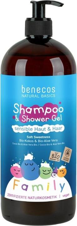 Benecos 2in1 Sensi. Soft Sweetness (950 ml, Flüssiges Shampoo)