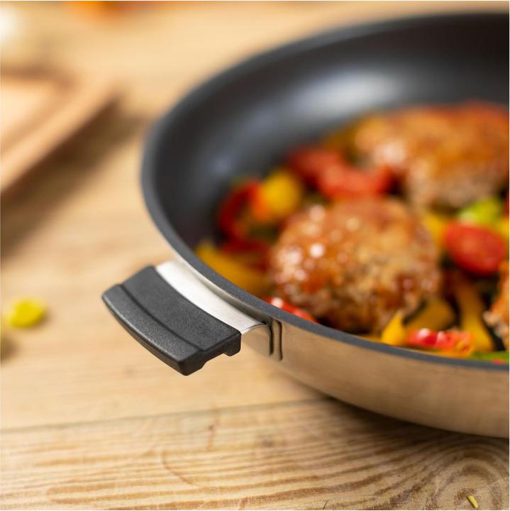 Actual product image Kuhn Rikon SMART & COMPACT Frying Pan Ø 28 cm (28 cm, Frying pan, Stainless steel)