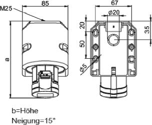 Immagine prodotto PCE Presa a muro CEE 400V 16A IP44 115-6
