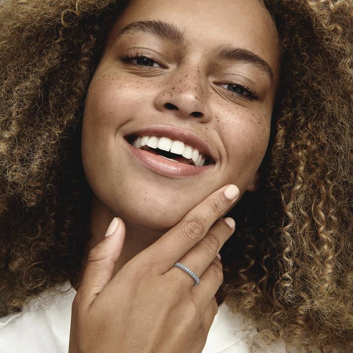 Actual product image Pandora Timeless Single Row Pavé Ring (60, 925 Silver)