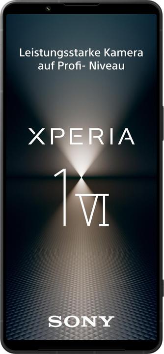 Produktbild Sony Xperia 1 VI (256 GB, Black, 6.50", SIM + eSIM, 52 Mpx, 5G)