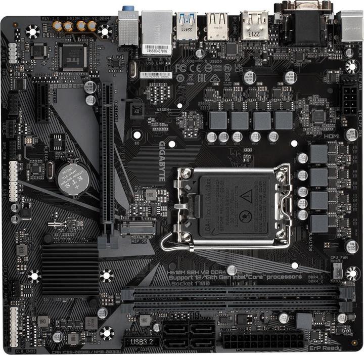 Immagine prodotto Gigabyte H610M S2H V2 (LGA 1700, Intel H610 Express, mATX)