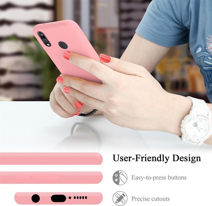 Actual product image Cadorabo TPU Liquid Silicone Case Cover (Huawei P20 Lite)